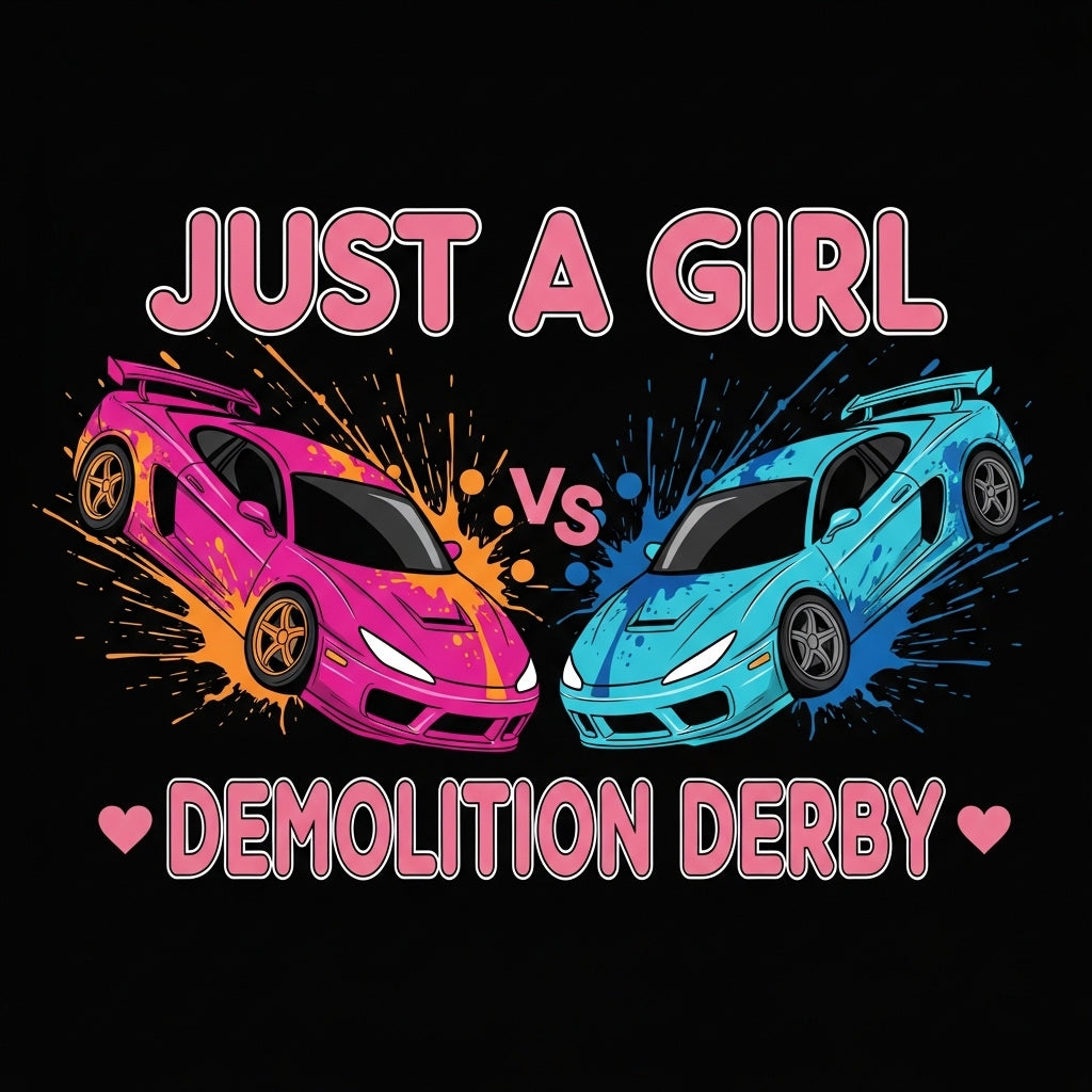 Demolition Derby Girl Art Mug