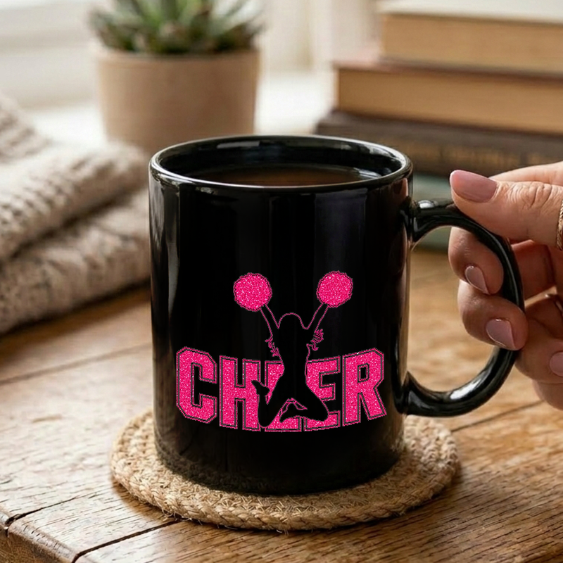 Sparkly Cheerleader Graphic Mug
