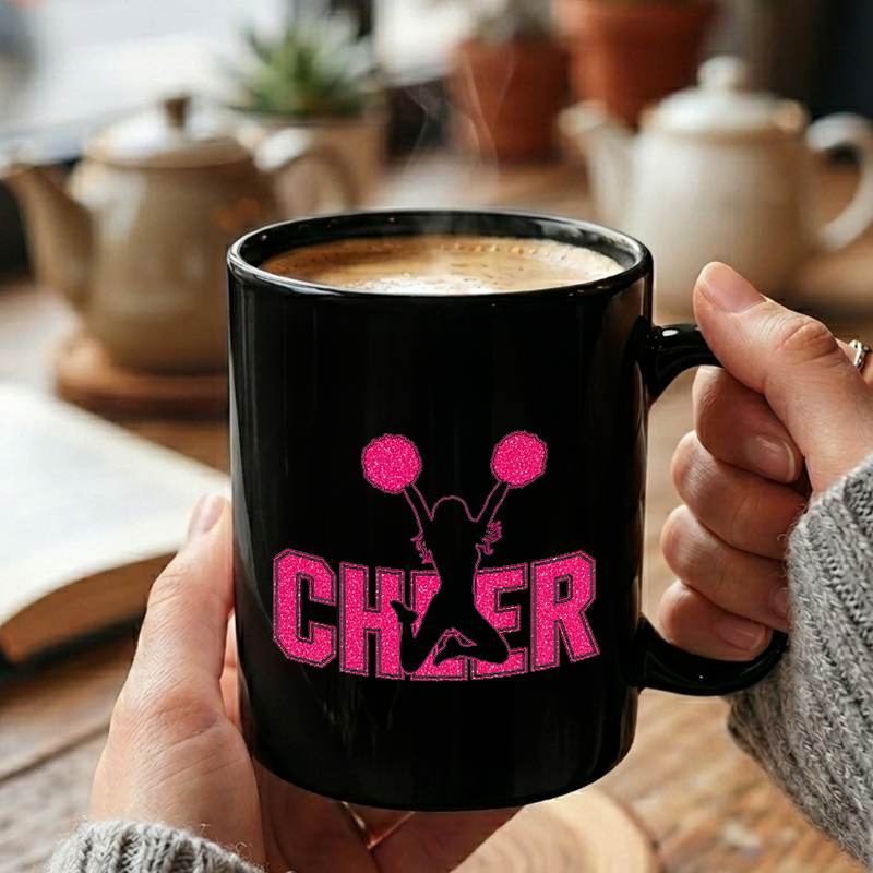 Sparkly Cheerleader Graphic Mug