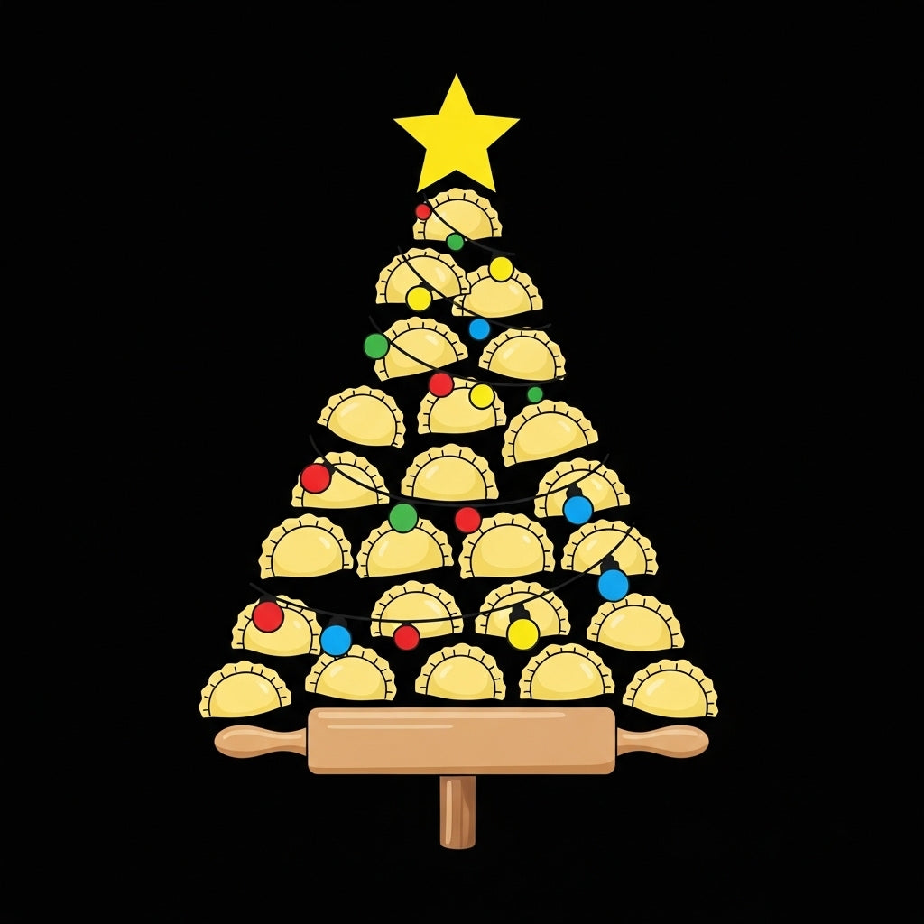 Pierogi Christmas Tree Mug