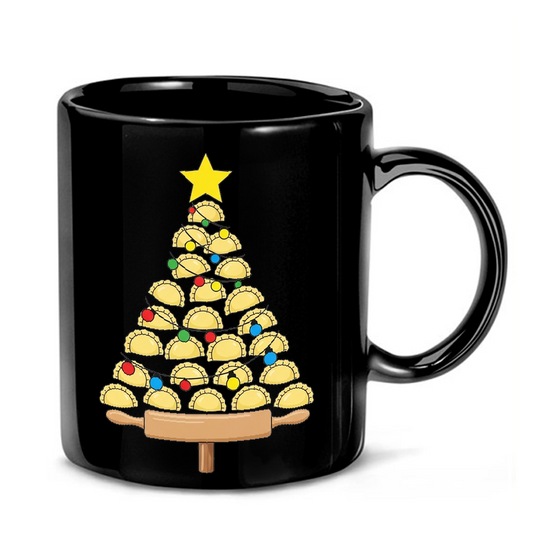 Pierogi Christmas Tree Mug