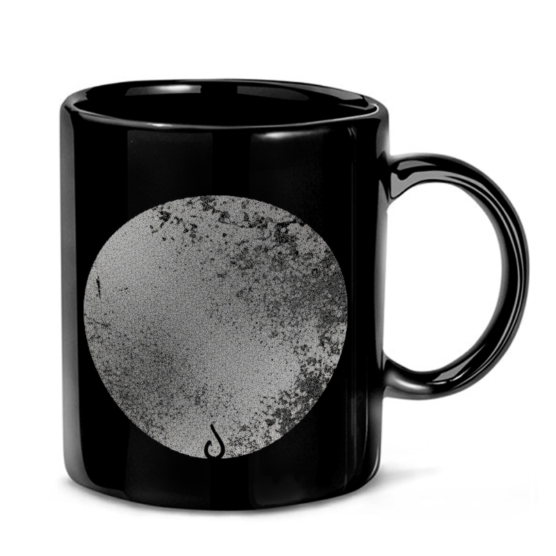 Textured Grey Circle Art Mug