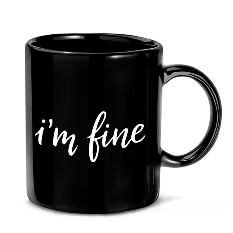 Im Fine Handwritten Text Mug