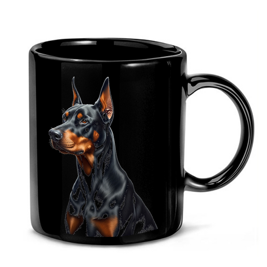Proud Doberman Pinscher Portrait Mug