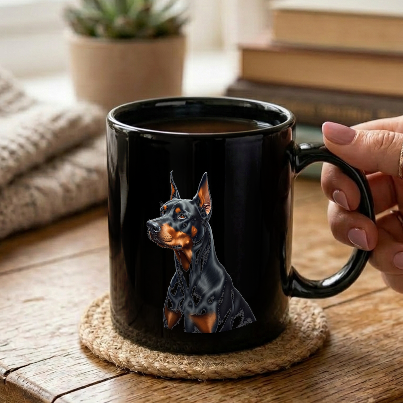 Proud Doberman Pinscher Portrait Mug