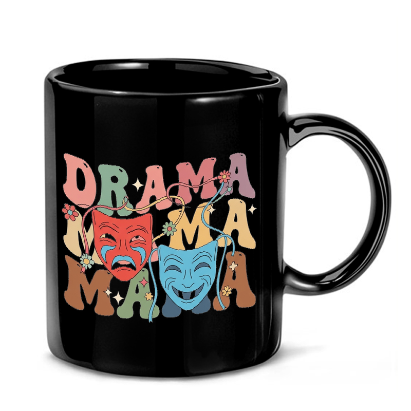 Retro Drama Mama Design Mug