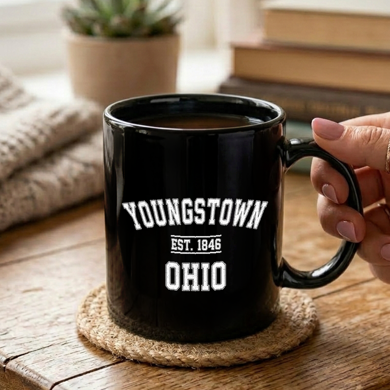 Youngstown Ohio Vintage Text Mug