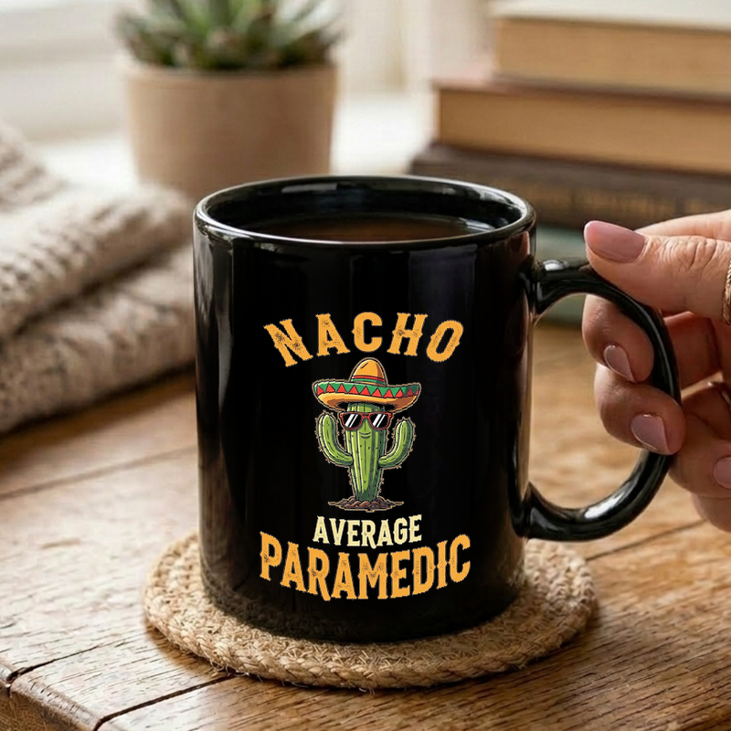 Cactus Paramedic Illustration Mug