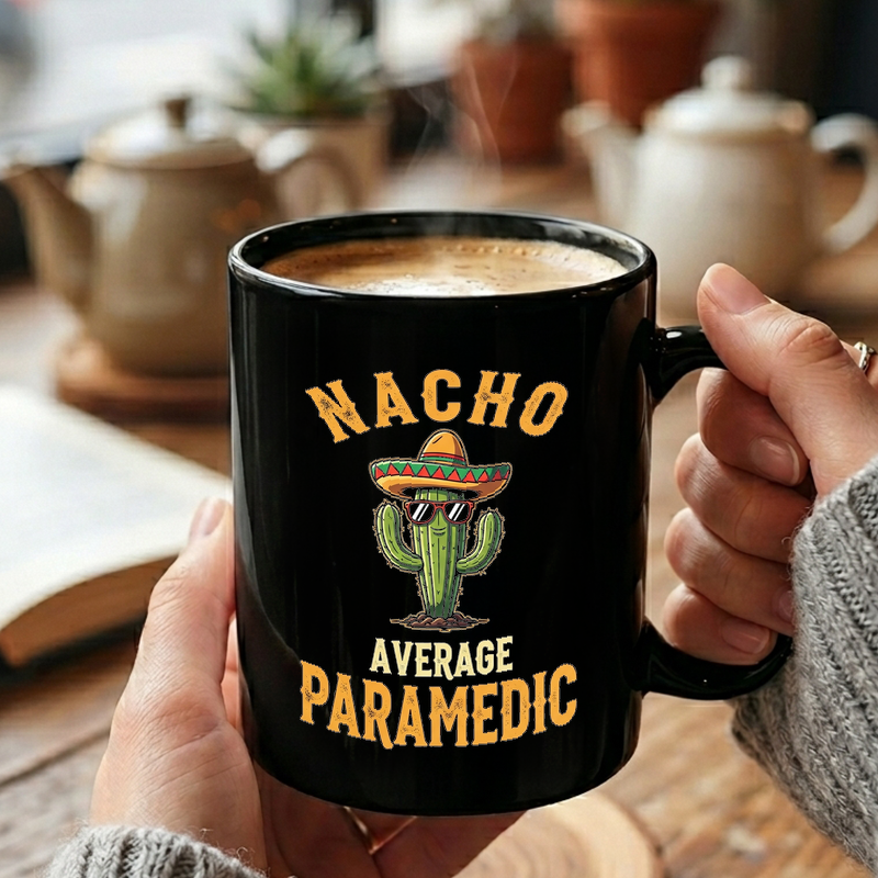 Cactus Paramedic Illustration Mug