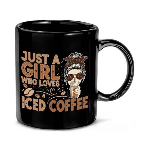 Iced Coffee Girl Graphic Mug