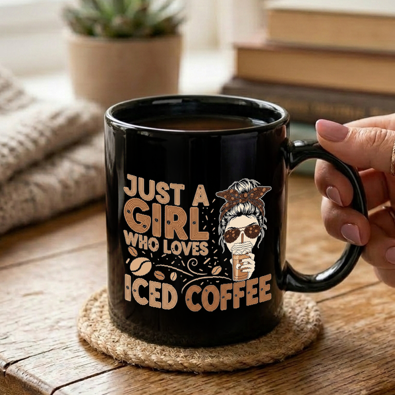 Iced Coffee Girl Graphic Mug