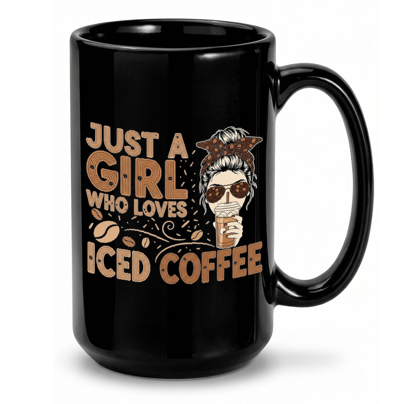 Iced Coffee Girl Graphic Mug