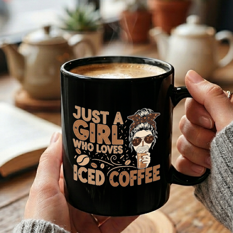 Iced Coffee Girl Graphic Mug
