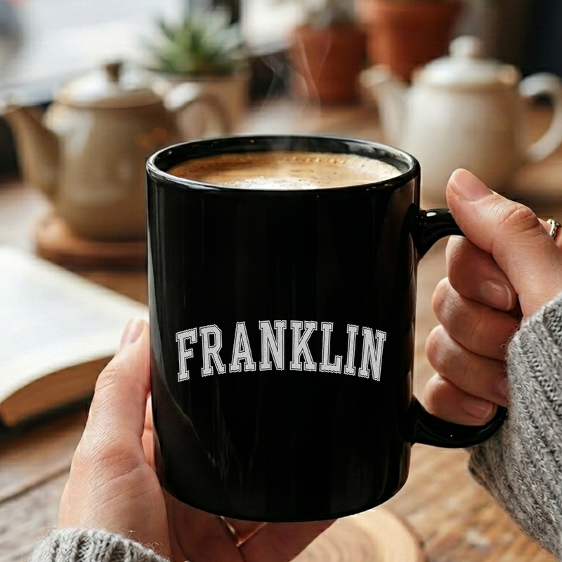 Franklin Tennessee Vintage Text Mug