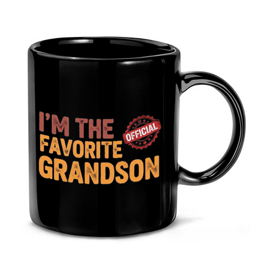 Favorite Grandson Typography Mug