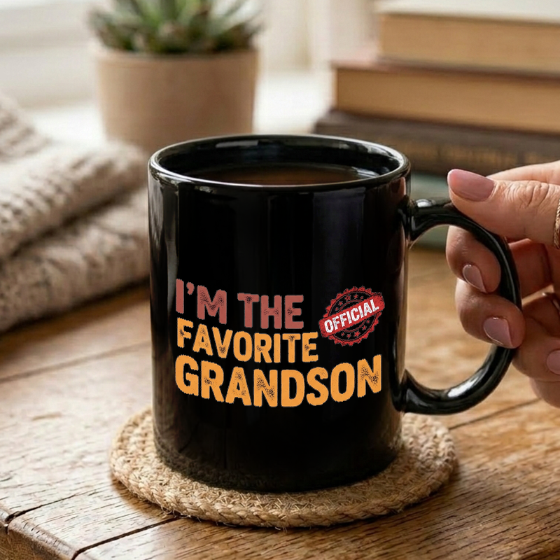 Favorite Grandson Typography Mug