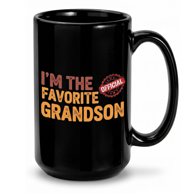 Favorite Grandson Typography Mug