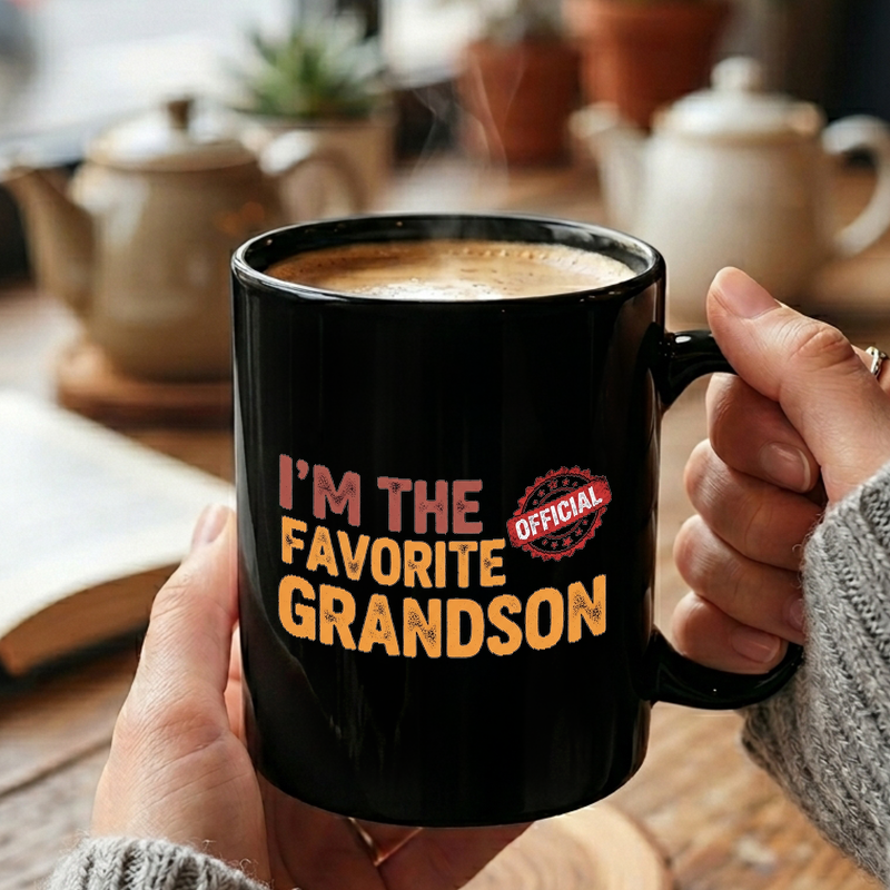Favorite Grandson Typography Mug