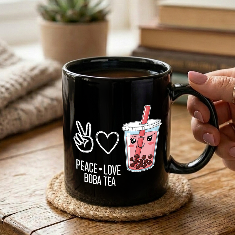 Kawaii Boba Tea Design Mug