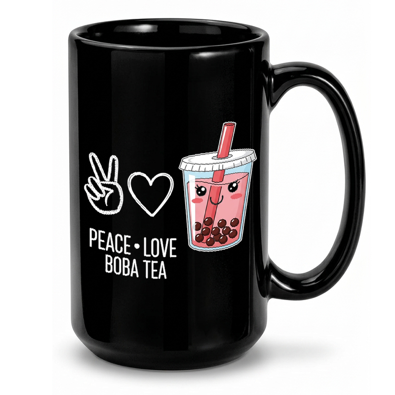 Kawaii Boba Tea Design Mug