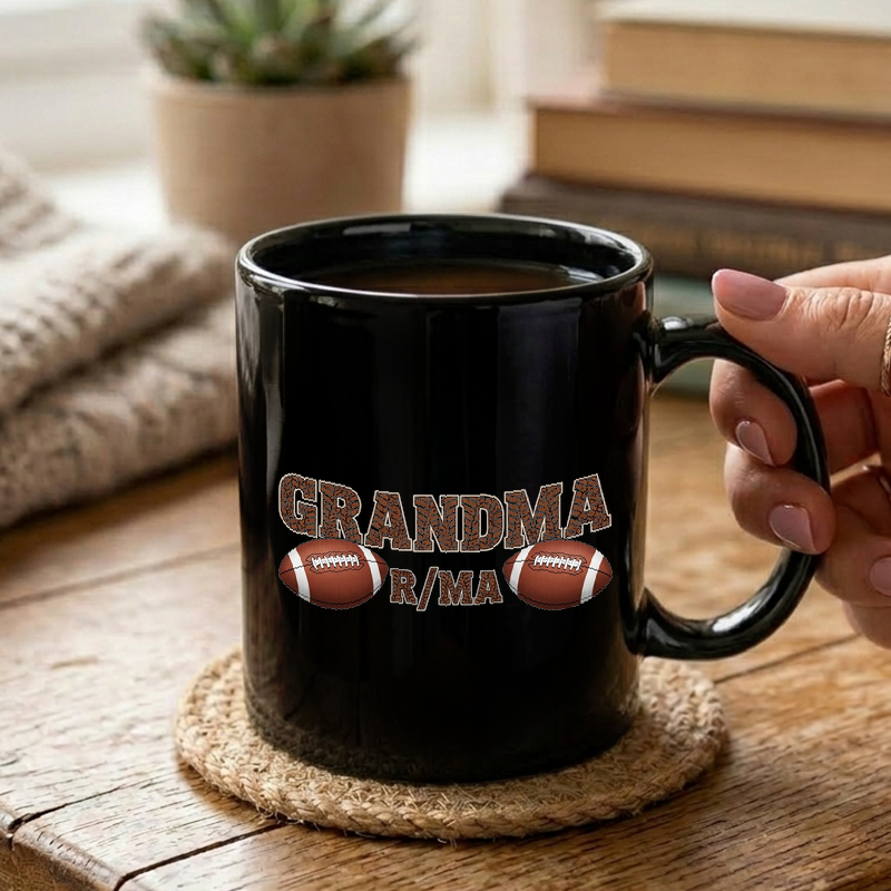 Football Grandma Graphic Design Mug