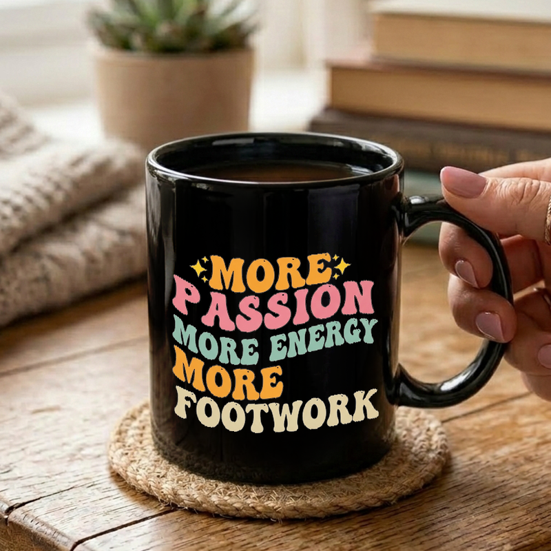 Retro Passion Energy Footwork Mug
