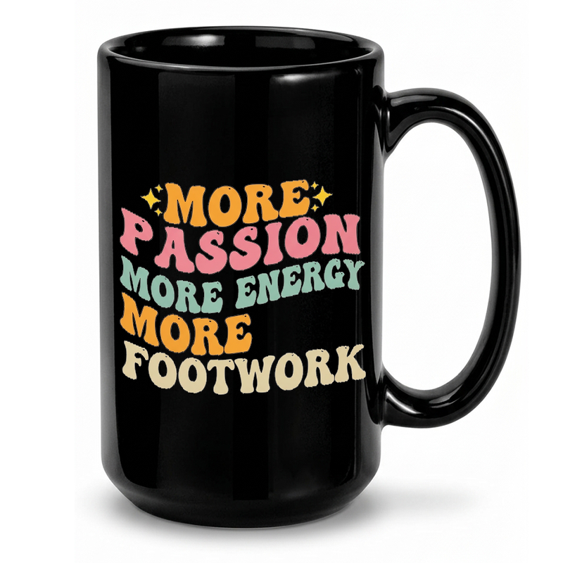 Retro Passion Energy Footwork Mug