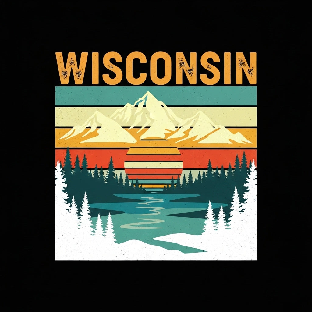 Vintage Wisconsin Landscape Mug