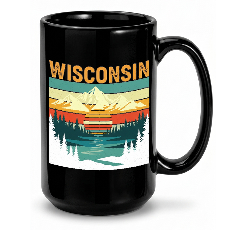 Vintage Wisconsin Landscape Mug