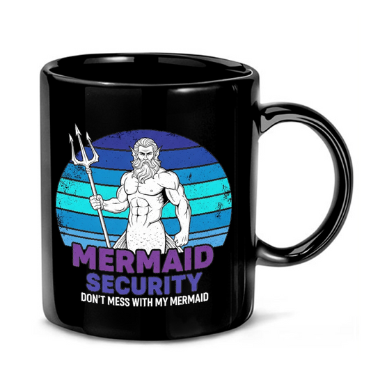 Merman Poseidon Security Mug