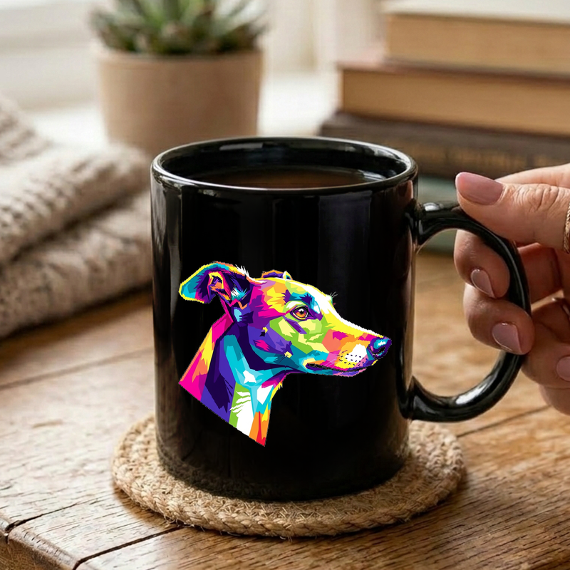 Colorful Greyhound Pop Art Mug