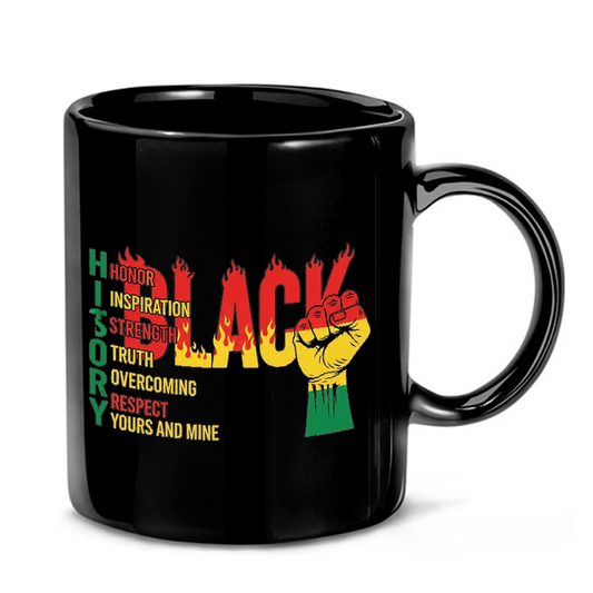 Black History Solidarity Fist Mug