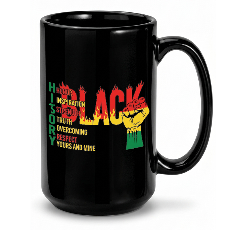 Black History Solidarity Fist Mug