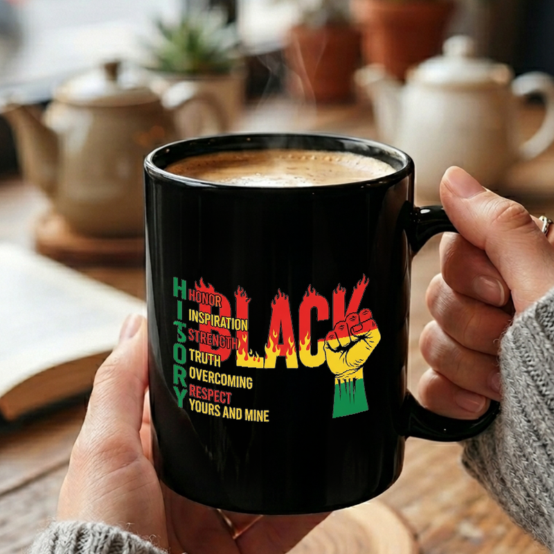 Black History Solidarity Fist Mug