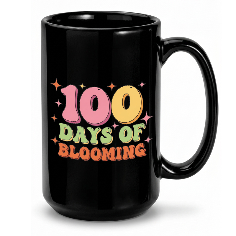 Retro 100 Days of Blooming Mug