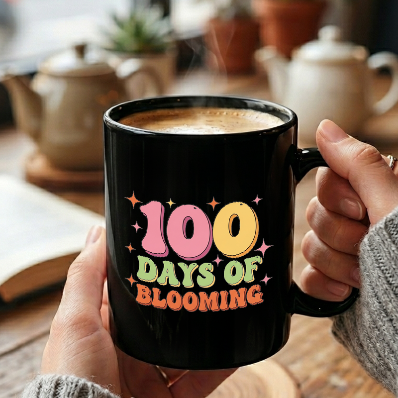 Retro 100 Days of Blooming Mug