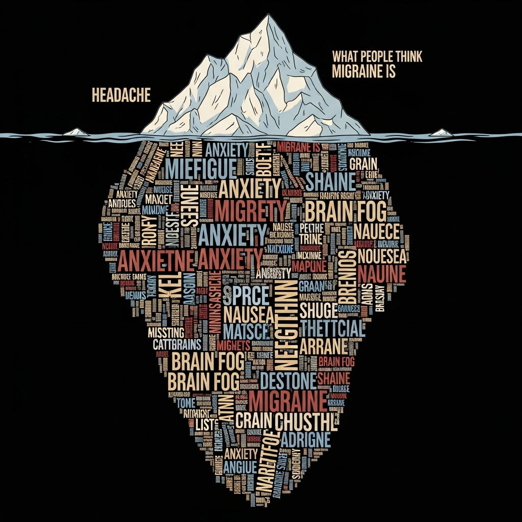 Migraine Iceberg Symptom Awareness Mug