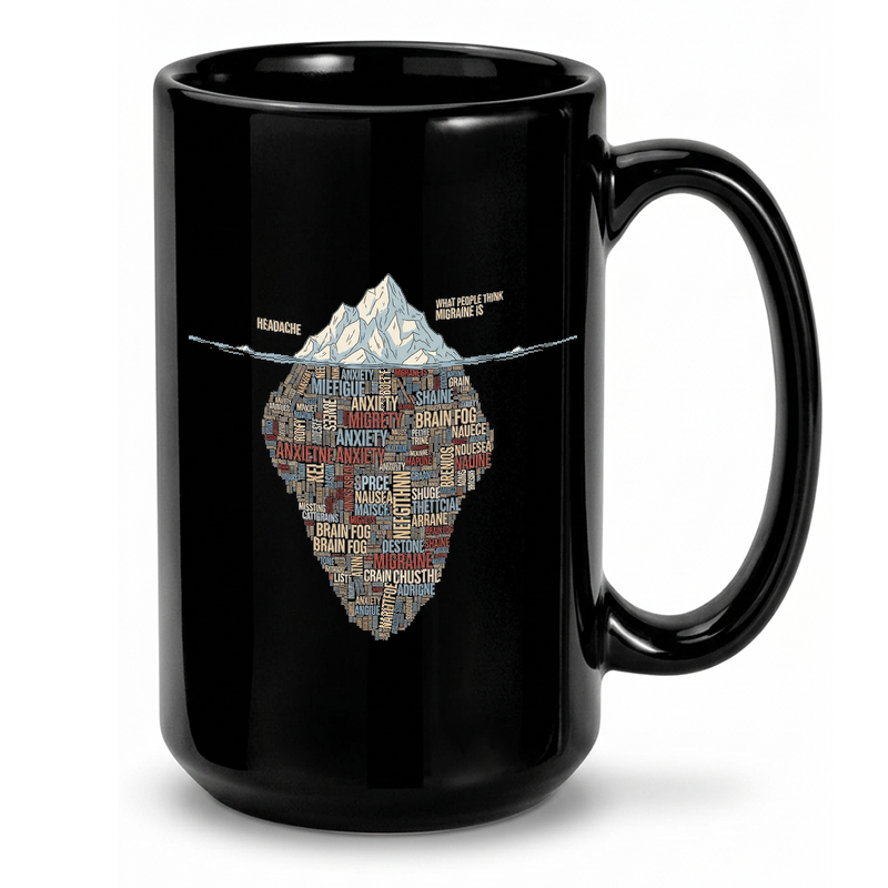 Migraine Iceberg Symptom Awareness Mug