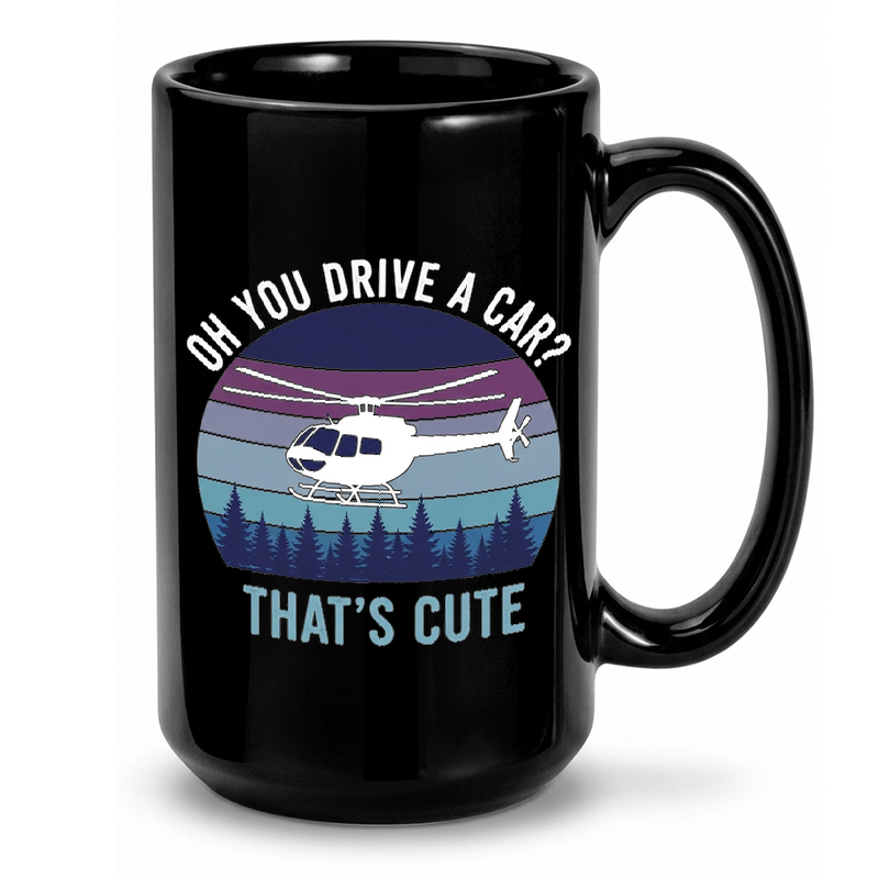 Helicopter Pilot Retro Design Mug