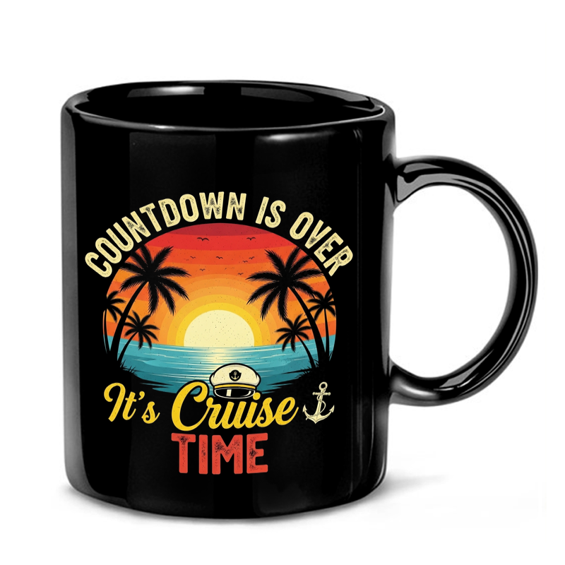 Retro Cruise Sunset Graphic Mug