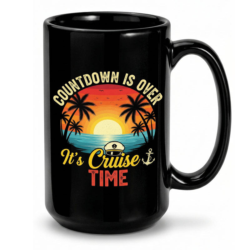 Retro Cruise Sunset Graphic Mug