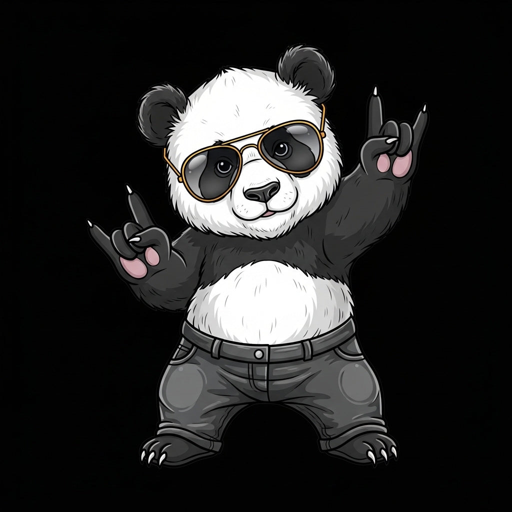 Panda Rock Star Mug