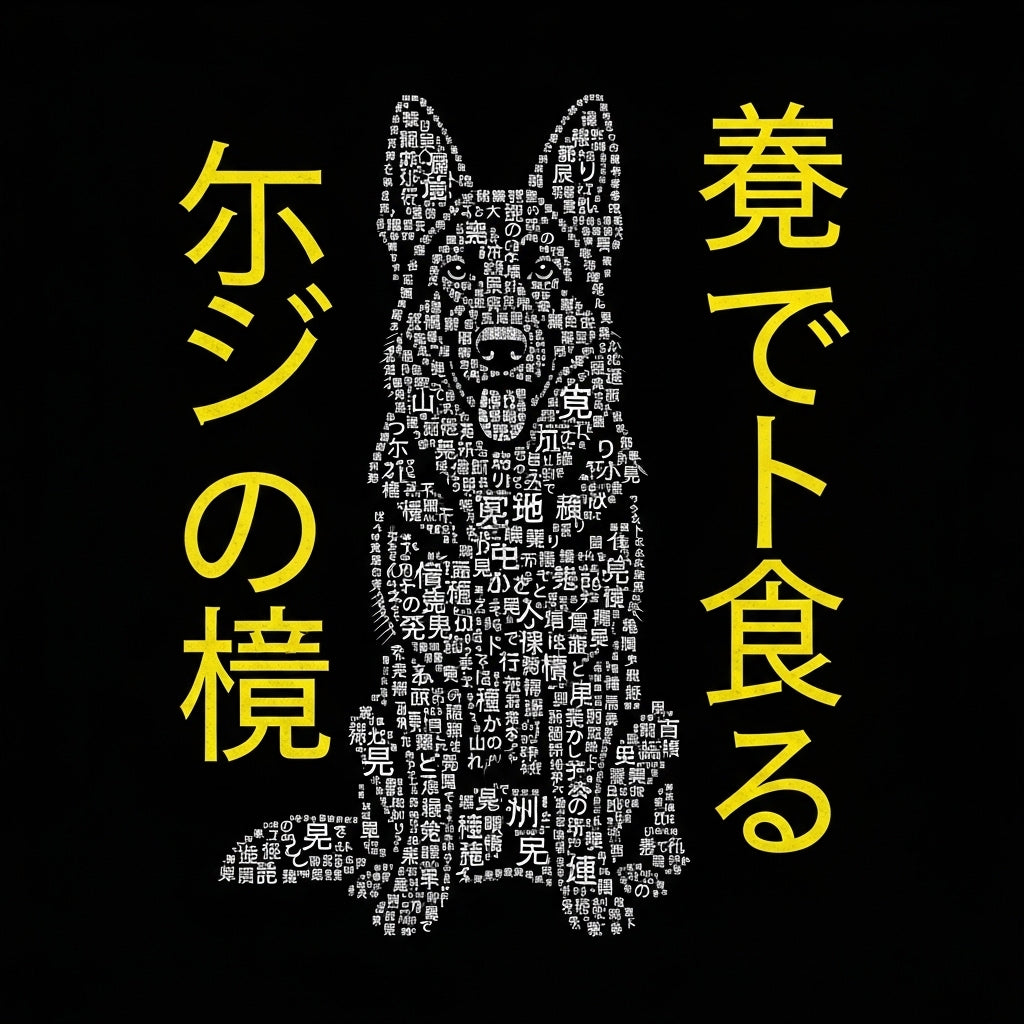 German Shepherd Text Art Mug