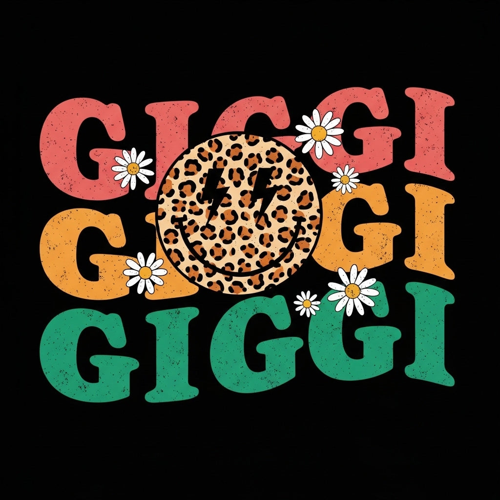 Groovy Gigi Leopard Smiley Face Mug