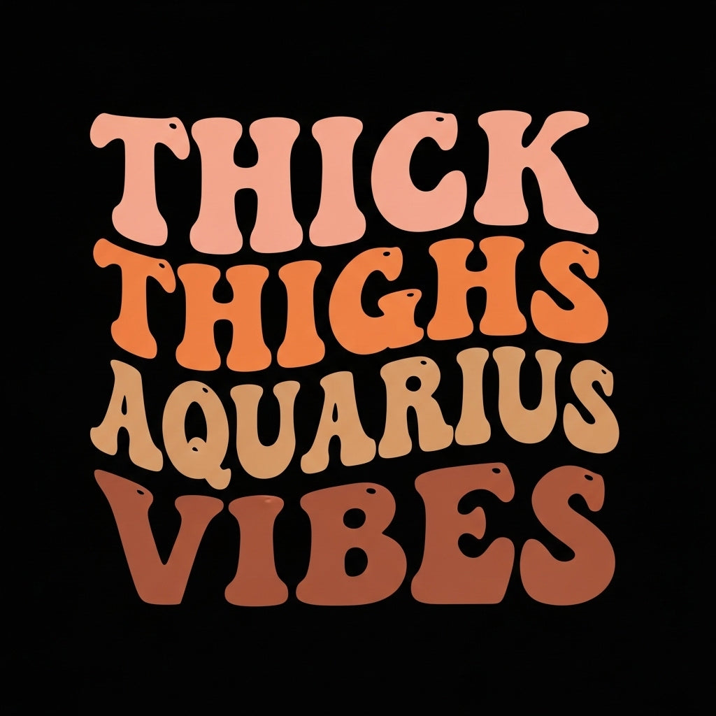 Thick Thighs Aquarius Vibes Mug