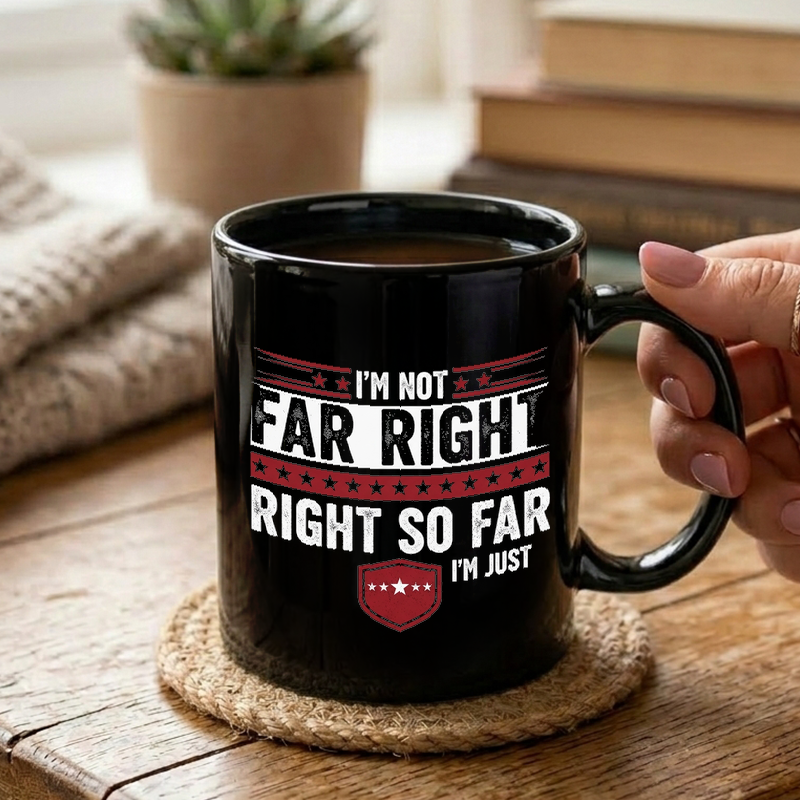 Distressed Political Typography Mug