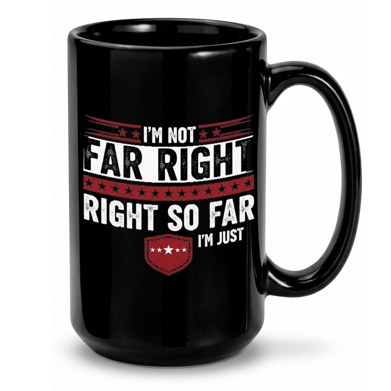 Distressed Political Typography Mug
