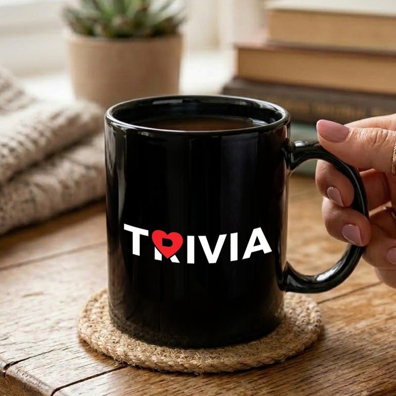 Heart Trivia Design Mug