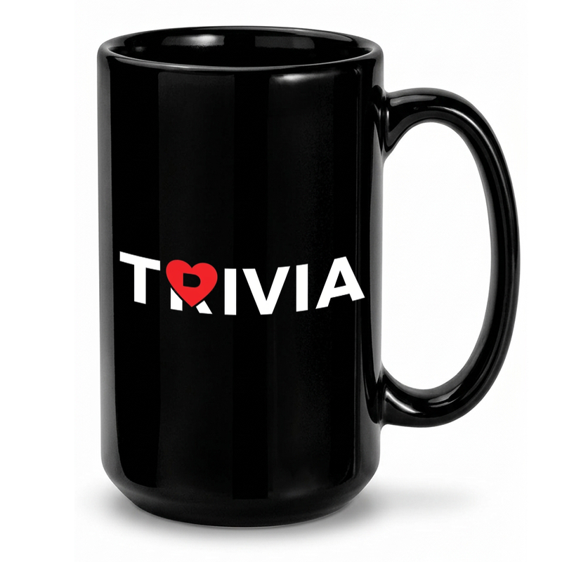 Heart Trivia Design Mug
