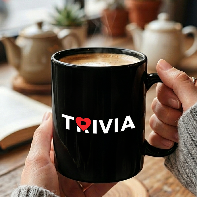 Heart Trivia Design Mug